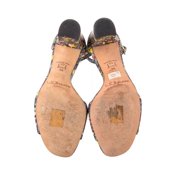 L.K. Bennett London Helena Floral Leather Shoes Made in Italy Like New in Box 36 - Picture 6 of 6